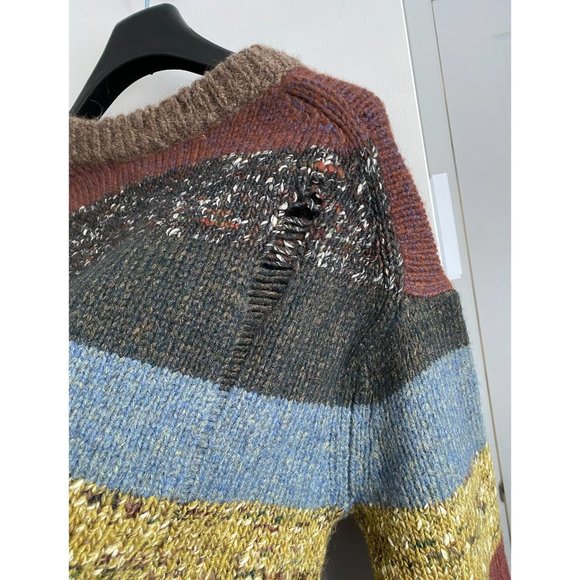 Raquel Allegra Striped Crew Neck Sweater, size "0" (fits like size S/M) - Picture 9 of 10